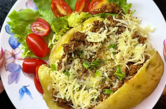 Batata Recheada em 8 Minutinhos!